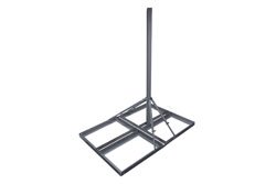 PEPRM1 - Non-Penetrating Antenna Peak Roof Mount, 1-pole Version, 60-inch Mast, Galvanized Steel with Powder Coating