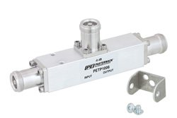 PETP1006 - Low PIM 8 dB 4.1/9.5 Mini DIN Unequal Tapper From 350 MHz to 5.85 GHz Rated to 300 Watts