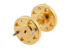 WR-8 Straight Waveguide Section 1 Inch Length, UG-387/U-Mod Round Cover Flange from 90 GHz to 140 GHz