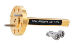 PEW10TR0001 - 0.4 Watts Low Power Instrumentation Grade WR-10 Waveguide Load 75 GHz to 110 GHz, Oxygen Free Hard Copper