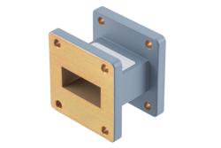 PEW112S001-1.5 - WR-112 Straight Waveguide Section 1.5 Inch Length, UG Square Cover Flange from 7.05 GHz to 10 GHz in Aluminum