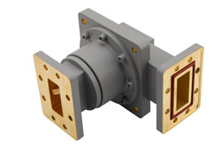 PEW137RJ0001 - WR-137 1,000 W Waveguide Rotary Joint in the S Band Frequency range, 5.85 GHz to 6.72 GHz, CPR-137F/CPR-137G Flanges, L-Style