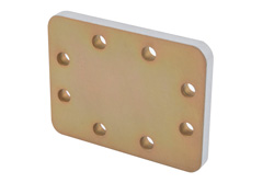 PEW159SP7 - WR-159 Waveguide Short Plate, CPR-159F Flange, 7mm Aluminum