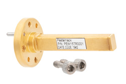 PEW15TR0001 - 1 Watt Low Power WR-15 Waveguide Load 50 GHz to 75 GHz, Copper