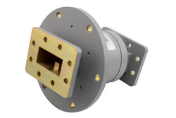 PEW187RJ0002 - WR-187 600 W Waveguide Rotary Joint in the C Band Frequency range, 4.6 GHz to 5.4 GHz, CPR-187F Flanges, Inline Style