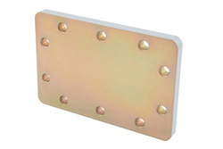 PEW284SP8 - WR-284 Waveguide Short Plate, CPR-284F Flange, 8mm Aluminum