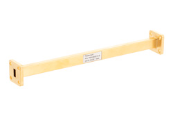 PEW28S010-6 - WR-28 Straight Waveguide Section 6 Inch Length, UG-599/U Square Cover Flange from 26.5 GHz to 40 GHz