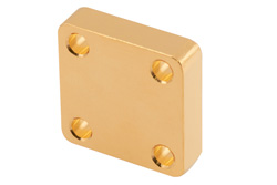 PEW28SP4 - WR-28 Waveguide Short Plate, UG-Cover Square Flange, 5mm Copper