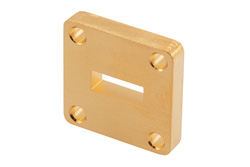 PEW42FS4 - WR-42 Waveguide Shim, UG-Cover Square flange, 4mm Brass