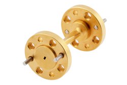 PEW5TW0002 - WR-5 90 Degree Right-hand Waveguide Twist with a UG-387/U-Mod Flange Operating from 140 GHz to 220 GHz