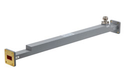PEW75CP001-10 - WR-75 Waveguide 10 dB Broadwall Coupler, UG Cover Flange, N-Type Female Coupled Port, 9.84 GHz to 15 GHz, Copper