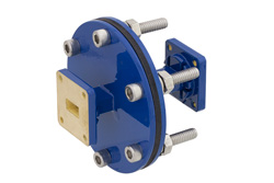 PEWAD5011 - WR-51 Waveguide Bulkhead Adapter Square Cover Flange, 15 GHz to 22 GHz