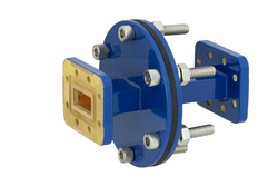 PEWAD5015 - WR-90 Waveguide Bulkhead Adapter CPR-90G Flange, 8.2 GHz to 12.4 GHz