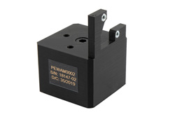 PEWAM0002 - 0.88 inch Square Flange, Standard Antenna Mounting Fixture with UG-595/U and UG-1530/U Flanges