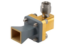 PEWAN028-10KM - WR-28 Standard Gain Horn with 10 dBi gain, 2.92mm Male connector