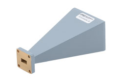 PEWAN034-20 - WR-34 Standard Gain Horn Antenna Operating From 22 GHz to 33 GHz, 20 dBi Nominal Gain, UG-1530/U Flange