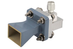 PEWAN042-10KM - WR-42 Standard Gain Horn with 10 dBi gain, 2.92mm Male connector