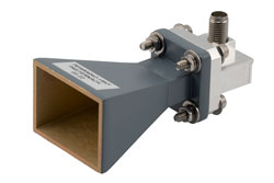 PEWAN042-15KF - WR-42 Standard Gain Horn with 15 dBi gain, 2.92mm Female connector