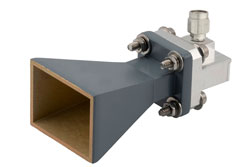 PEWAN042-15KM - WR-42 Standard Gain Horn with 15 dBi gain, 2.92mm Male connector