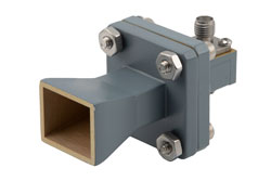 PEWAN051-10SF - WR-51 Standard Gain Horn with 10 dBi gain, SMA Female connector