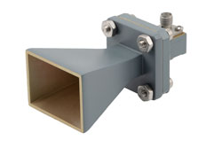PEWAN051-15SF - WR-51 Standard Gain Horn with 15 dBi gain, SMA Female connector