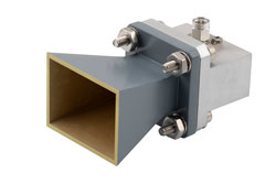 PEWAN062-10SM - WR-62 Standard Gain Horn with 10 dBi gain, SMA Male connector