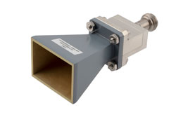 PEWAN062-15ELNF - WR-62 Standard Gain Horn with 15 dBi gain, End Launch N Female connector