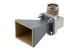PEWAN062-15NM - WR-62 Standard Gain Horn with 15 dBi gain, N Male connector