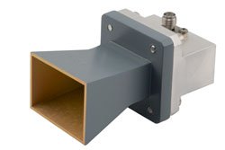 PEWAN075-10SF - WR-75 Standard Gain Horn with 10 dBi gain, SMA Female connector