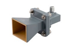 PEWAN090-10SM - WR-90 Standard Gain Horn with 10 dBi gain, SMA Male connector