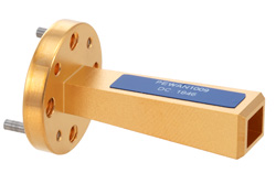 PEWAN1009 - WR-15 Waveguide Standard Gain Horn Antenna Operating from 50 GHz to 75 GHz with a Nominal 10 dBi Gain with UG-385/U-Mod Round Cover Flange