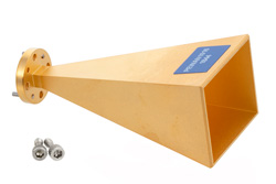 PEWAN1016 - WR-12 Waveguide Standard Gain Horn Antenna, 60 GHz to 90 GHz Frequency Range, 25 dBi Gain, UG-387/U Flange