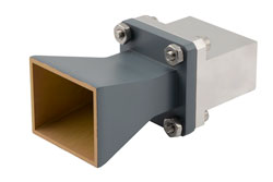PEWAN102-10ELSF - WR-102 Standard Gain Horn with 10 dBi gain, End Launch SMA Female connector