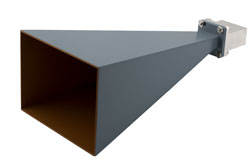 PEWAN102-20ELSF - WR-102 Standard Gain Horn with 20 dBi gain, End Launch SMA Female connector