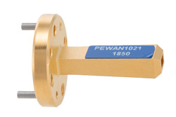 PEWAN1021 - WR-8 Waveguide Standard Gain Horn Antenna Operating from 90 GHz to 140 GHz with a Nominal 10 dBi Gain with UG-387/U-Mod Round Cover Flange