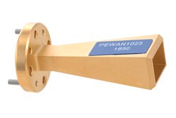 PEWAN1023 - WR-8 Waveguide Standard Gain Horn Antenna Operating from 90 GHz to 140 GHz with a Nominal 20 dBi Gain with UG-387/U-Mod Round Cover Flange