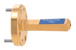 PEWAN1029 - WR-5 Waveguide Standard Gain Horn Antenna Operating from 140 GHz to 220 GHz with a Nominal 10 dBi Gain with UG-387/U-Mod Round Cover Flange