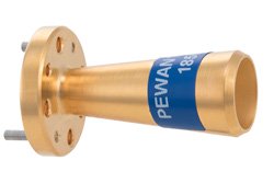 PEWAN1038 - WR-15 Waveguide Conical Gain Horn Antenna Operating from 58 GHz to 68 GHz with a Nominal 15 dBi Gain with UG-385/U Round Cover Flange