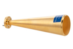 PEWAN1044 - WR-12 Waveguide Conical Gain Horn Antenna Operating from 68 GHz to 77 GHz with a Nominal 25 dBi Gain with UG-387/U Round Cover Flange
