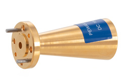 WR-12 Waveguide Conical Gain Horn Antenna Operating from 77 GHz to 87 GHz  with a Nominal 20 dBi Gain with UG-387/U Round Cover Flange