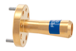 PEWAN1058 - WR-8 Waveguide Conical Gain Horn Antenna Operating from 100 GHz to 112 GHz with a Nominal 15 dBi Gain with UG-387/U-Mod Round Cover Flange