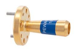 PEWAN1062 - WR-6 Waveguide Conical Gain Horn Antenna Operating from 100 GHz to 112 GHz with a Nominal 15 dBi Gain with UG-387/U-Mod Round Cover Flange