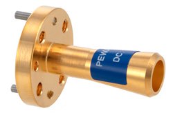 PEWAN1067 - WR-5 Waveguide Conical Gain Horn Antenna Operating from 140 GHz to 220 GHz with a Nominal 20 dBi Gain with UG-387/U Round Cover Flange