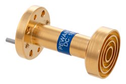 PEWAN1069 - WR-15 Waveguide Wide Angle Scalar Feed Horn Antenna Operating from 55 GHz to 65 GHz with a Nominal 10 dBi Gain with UG-385/U Round Cover Fla
