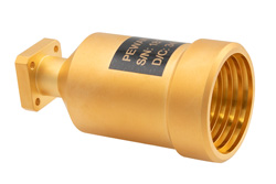 0.315 Inch Circular Waveguide Scalar Feed Horn Antenna, 26 GHz to 33 GHz Frequency Range, 17 dBi Gain, UG-599/U Flange