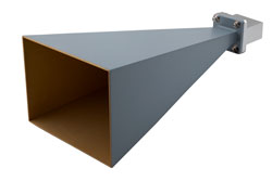 PEWAN112-20ELSF - WR-112 Standard Gain Horn with 20 dBi gain, End Launch SMA Female connector