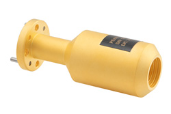 0.110 Inch Circular Waveguide Scalar Feed Horn Antenna, 77 GHz to 87 GHz Frequency Range, 17 dBi Gain, UG-387/U-Mod Flange
