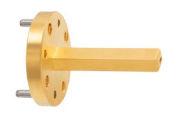 PEWAN1124 - WR-6 Waveguide Probe Antenna Operating from 110 GHz to 170 GHz with a Nominal 6.5 dBi Gain with UG-387/U-Mod Round Cover Flange