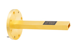 WR-22 Waveguide Probe Antenna Operating from 33 GHz to 50 GHz with a Nominal 6.5 dBi Gain with UG-383/U Round Cover Flange