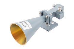 PEWAN1170 - Broadband Horn Antenna, Dual Polarized 32 GHz to 38 GHz 21 dBi Gain, 2.92mm Female Connector